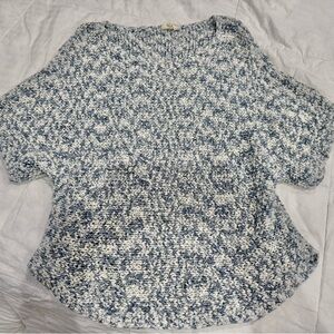 Women's Blue and White Sweater
